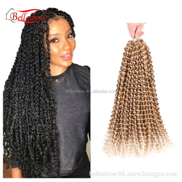 Hot sell 18" wholesale Passion Twist Hair Crochet Twist New Water Wave xtrend passion twist hair